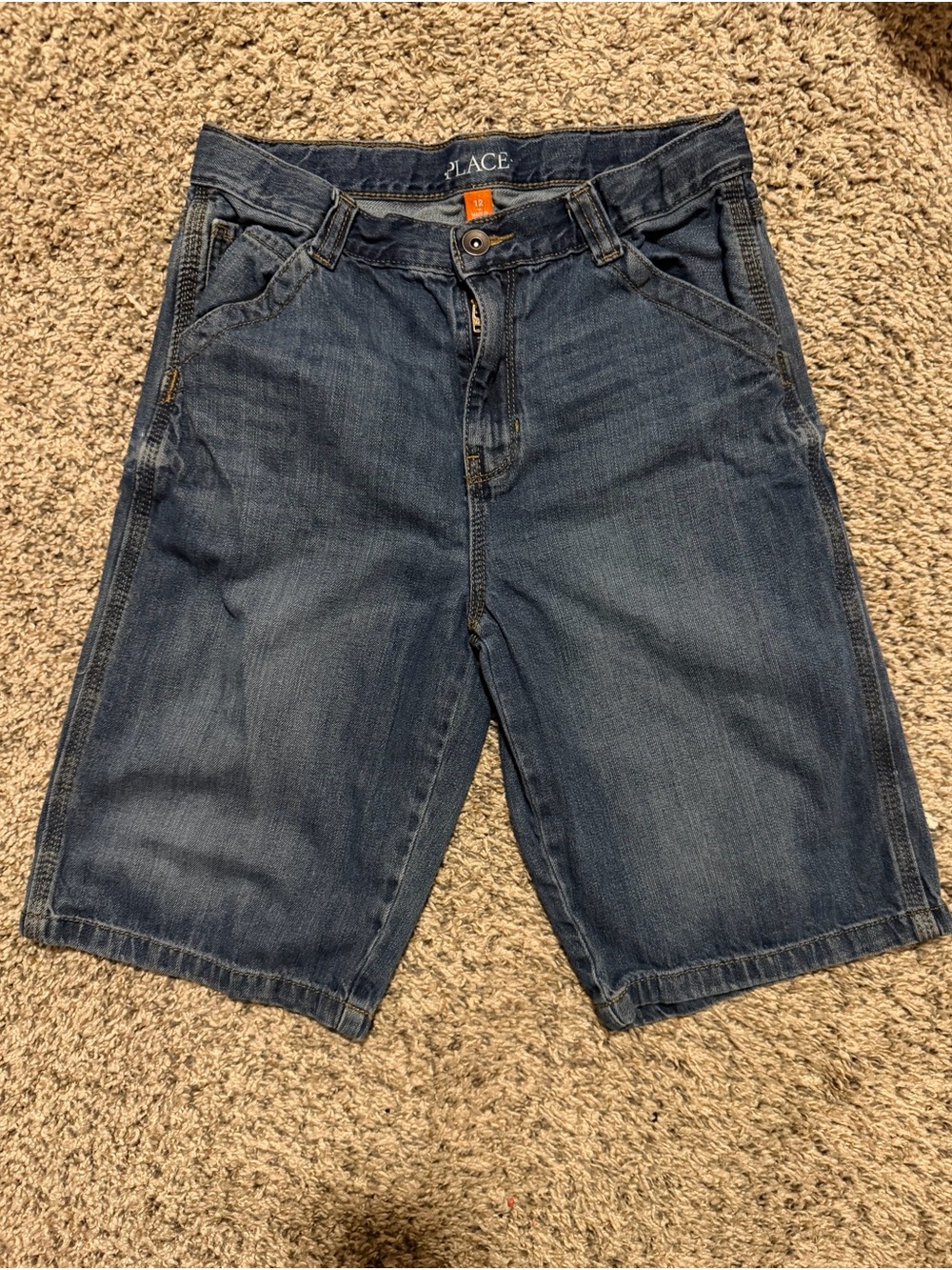 The Children's Place Dark Blue Denim Jean Shorts